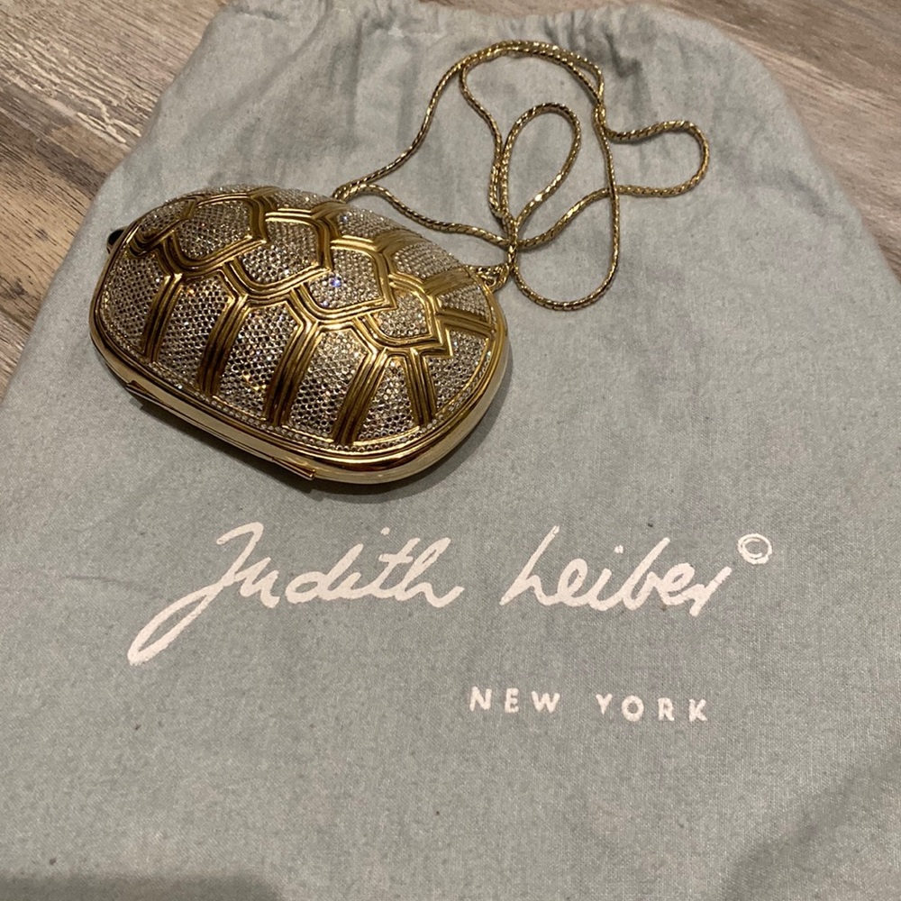 Judith Leiber turtle evening purse / clutch with comb.